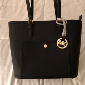 Michael Kors Black Jet Set Tote Bag NWT